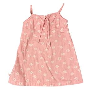 Pink dress with white flowers